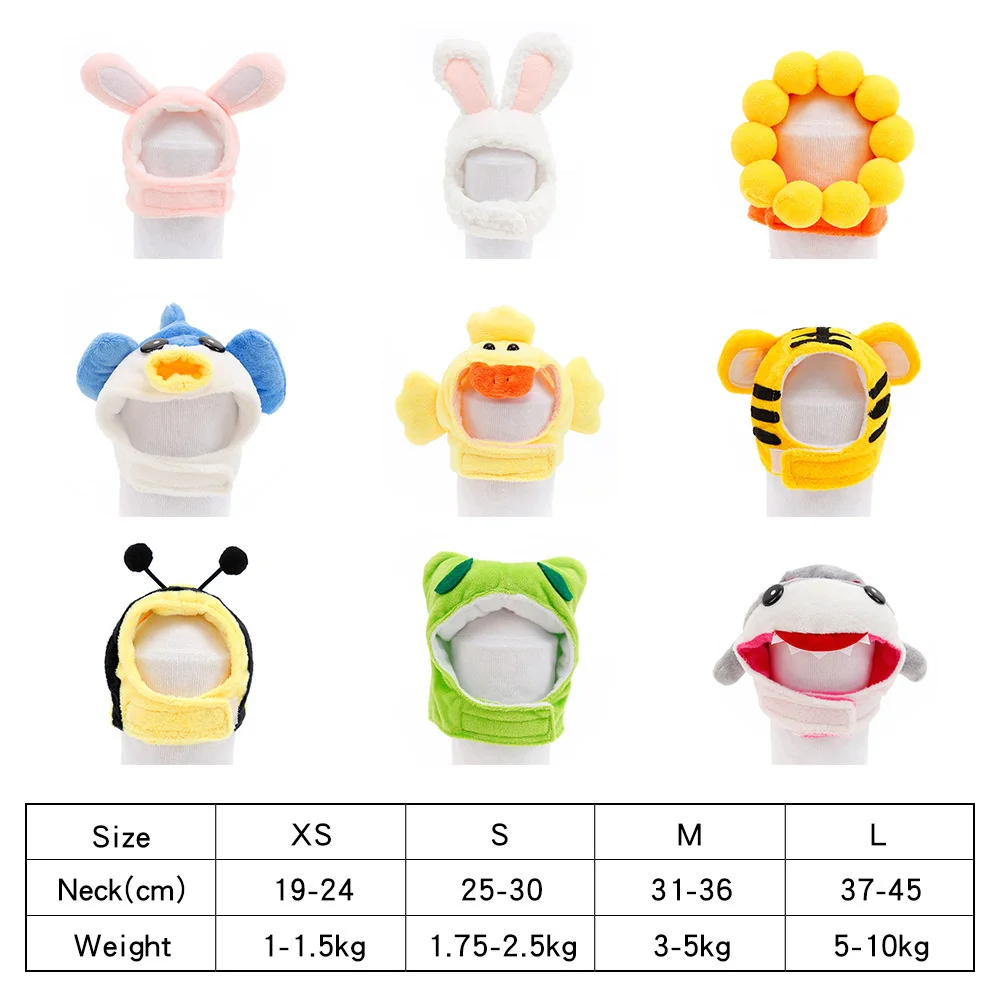 Cat Hats Cute Cartoons Shaped Pet Products Kitty Fashion Winter Accessories Warm Dog Headgear Party Costume Supplies | Дом и сад