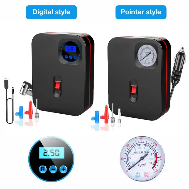 Компрессор Воздушный беспроводной цифровой 120 Вт портативный |