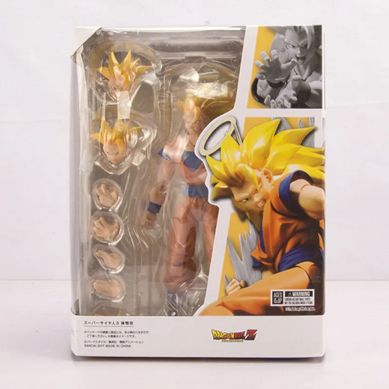 Экшн Dragon Ball Z Son Goku Super Saiyan 3 Soldier аксессуары модель оригинальная посылка Боевая