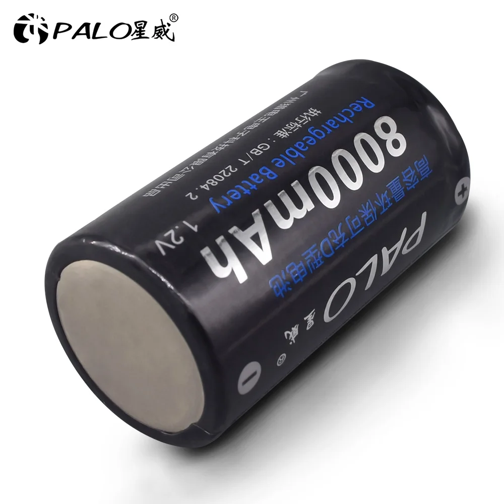 1-8pcs 1.2V ni-mh D size rechargeable battery 8000mAh nimh high capacity current batteries | Электроника