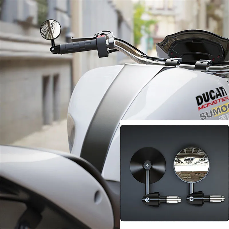 Универсальное мотоциклетное зеркало заднего вида для Kawasaki Honda Yamaha Suzuki Vespa