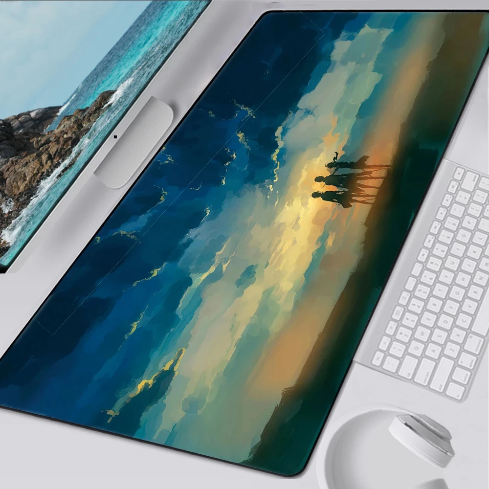 

Attack on Titan Mouse Pads 90x40cm Pad To Mouse Notbook Computer Pad Mouse Lockrand Gaming Mousepad Gamer To Keyboard Mouse Mats