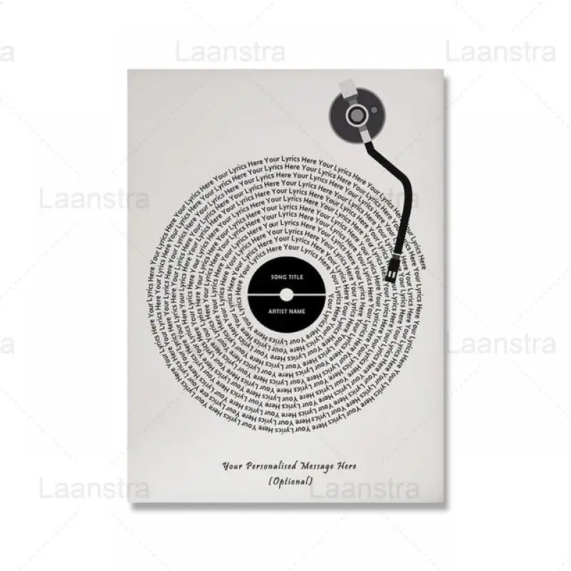 

Illustration Music Poster Album Cover Print Modern Wall Art Anniversary Wedding Present Canvas Painting Picture Decor LivingRoom