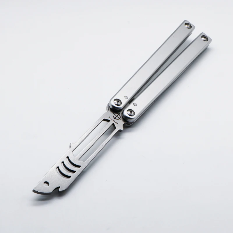 white mako Бабочка нож для тренера Triton mako 440 лезвие алюминиевая ручка jilt нож не острый охотничий нож складной карманный нож - Цвет: white mako