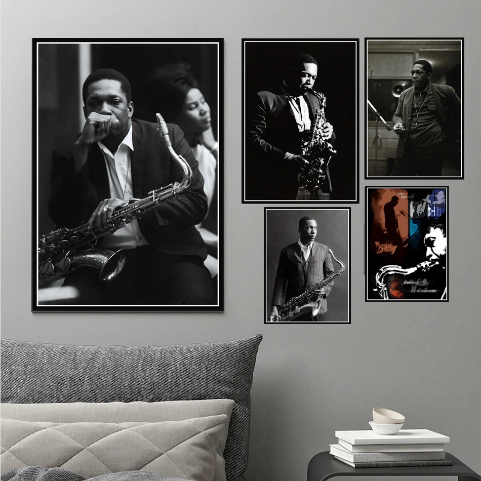 Музыкант джаз музыка звезда Джон колтран картина спальня живое искусство
