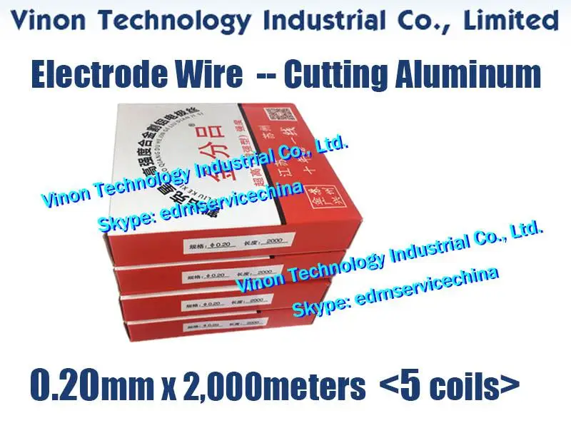 

(5 рулонов/Лот) 0,18 мм * 2000 м EDM электрода сплава провод высокой прочности, специально для резки алюминиевых заготовок HS-WEDM