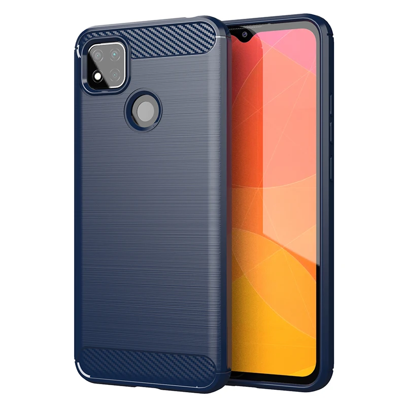 

Xiaomi Redmi 9C 9A Case Rubber Bumper Silicon Carbon Fiber Cover For Redmi 9C 9 9A 8A 7A 8T 9S X3 Phone Bumper For Redmi 9C Case