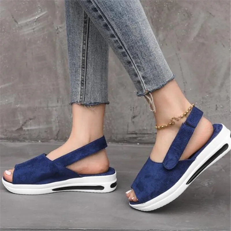 

Сандалии женские на плоской подошве, Босоножки с открытым носом, тапки, модная летняя обувь, большие размеры