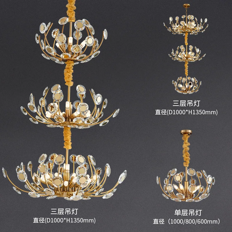 Люстра для гостиной в стиле постмодерн роскошная креативная лампа спальни