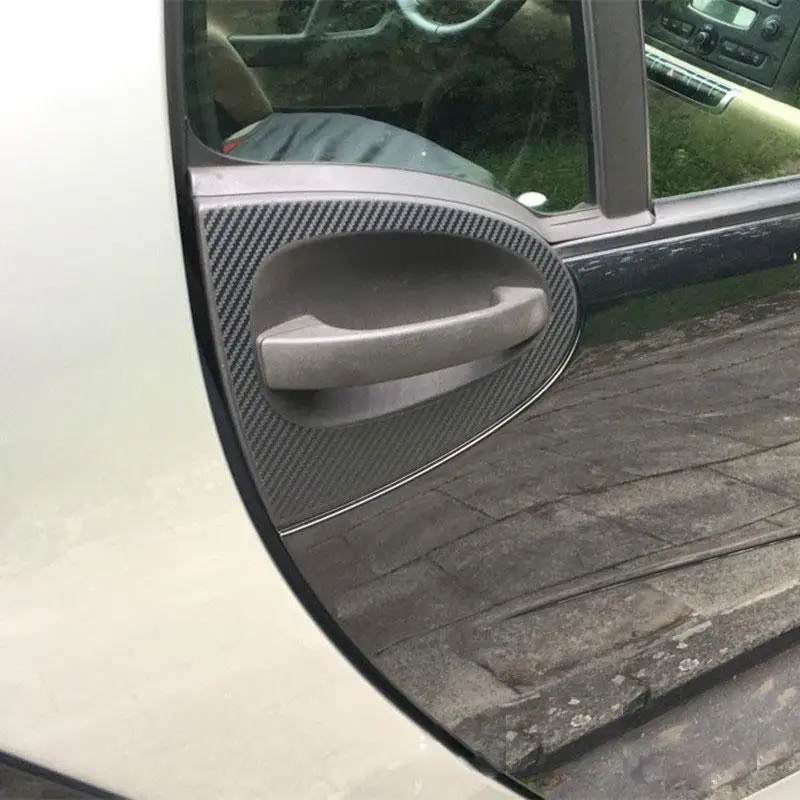 2Pcs Car Carbon Fiber Door Decoration Protection Sticker for Smart Fortwo Forfour Styling Accessories | Автомобили и мотоциклы