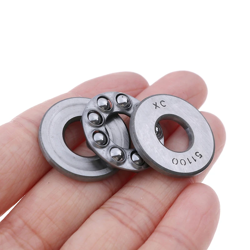 

High Quality Pratical Miniature Thrust Bearings Metal Axial Ball Bearing 3 Part 51100 Series 51100 To 51106 For Hardware Acc