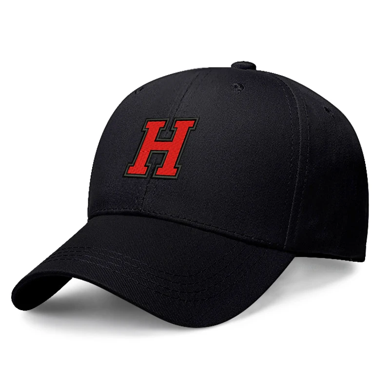 

2021 New Letter H Bicolor Embroidery Snapback Cotton Baseball Cap Men Women Hip Hop Dad Hat Trucker Hat Dropshipping