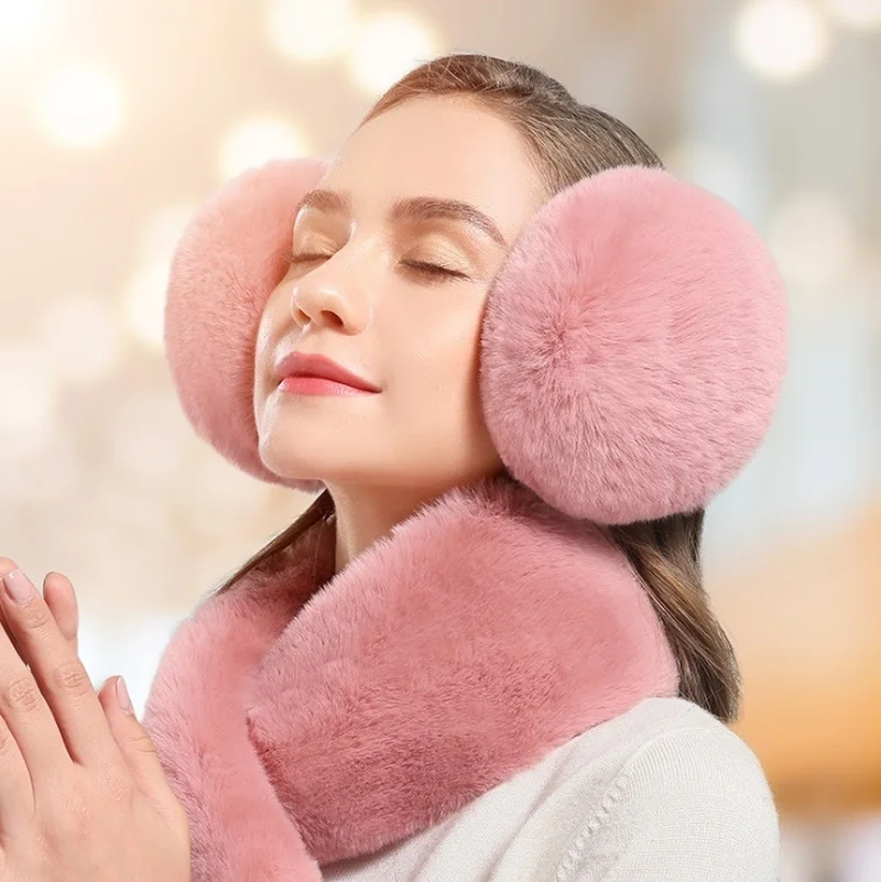 

Winter Warm Earmuffs Cute Plush Fur Headphones Fashion Unisex Ear Warmer Solid Color Girls Headband Ear Muff Keep Ear Warm Cover