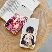 japan anime hanako kun yugi phone case candy color for iphone 6 7 8 11 12 s mini pro x xs xr max plus