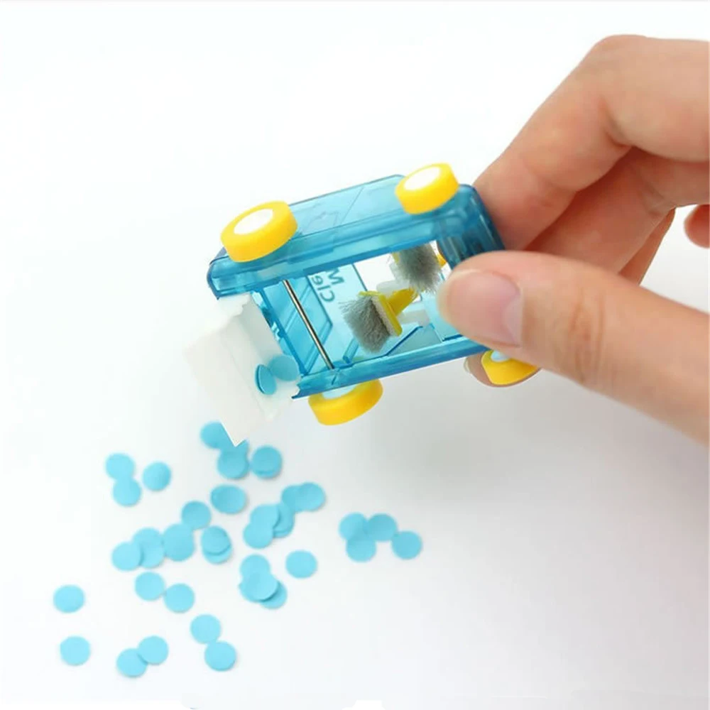 

Mini Car Table Dust Cleaning Trolley Keyboard Desktop Dust Cleaner Confetti Pencil Eraser Dust Sweeper for Home Office Desk Set