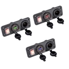 2019 Автомобиль Лодка Грузовик 12V 24V с 2 портами (стандарт Зарядное устройство переключатель вольтметра гнездо для автомобильного прикуривателя