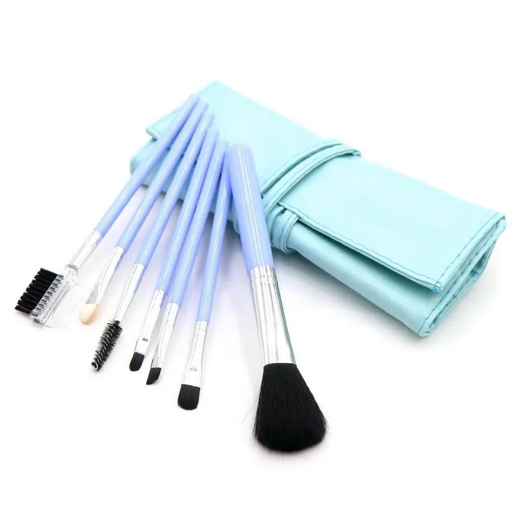 7 шт. профессиональный макияж для основы пудры румян наборы кистей подводки глаз