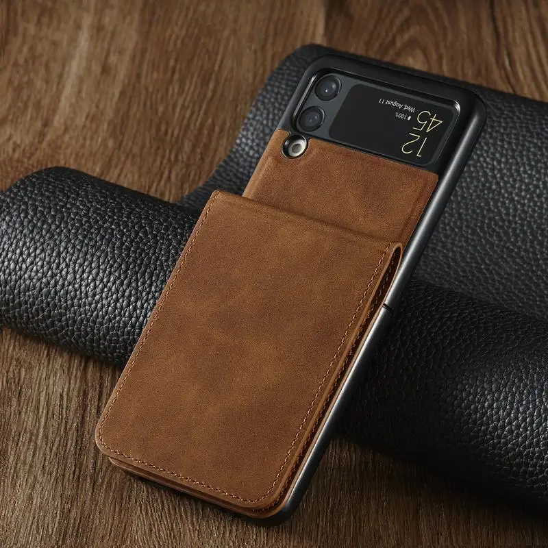 Ceny Portfel Skórzany Pokrowiec Do Samsung Galaxy Z Flip 3 Pokrowiec Z Gniazdami Na Karty Luksusowa Obudowa Magnetyczna Do Telefonu Samsung Z Flip 4