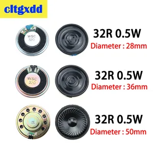 2 шт.лот Новый ультратонкий динамик 32 Ом 0,5 Вт 0,5 Вт 32R динамик диаметром 28 мм 36 мм 50 мм