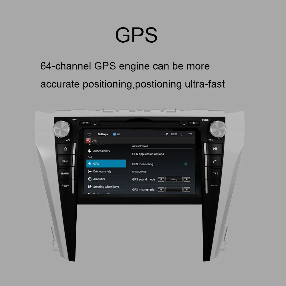 Автомобильный GPS-навигатор для TOYOTA CAMRY 2015-2022 автомобильное радио мультимедиа с