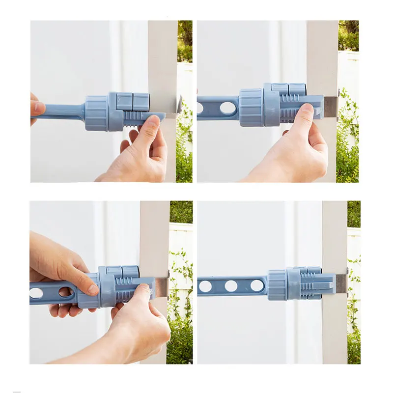 Комнатная пластиковая вешалка с 5 отверстиями для дверей и окон крючки балконные