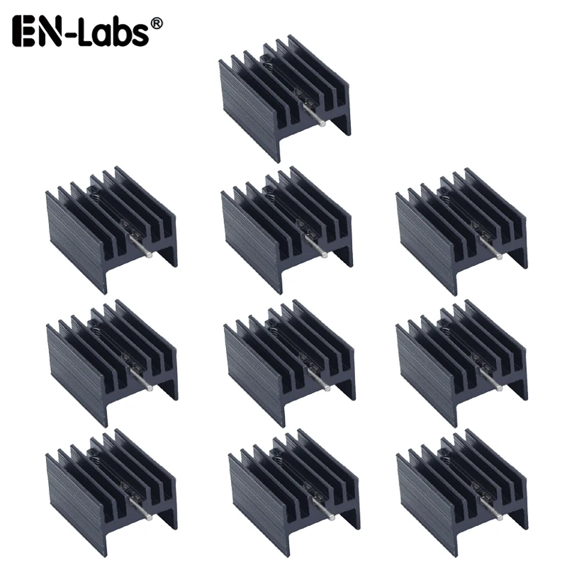 Aluminum Heat Sink TO-220 Mosfet TO 220 Heatsink Cooler Radiator for MOS LM317 L7805 L7812 L78XX Transistor Set IRFXX - 10pcs