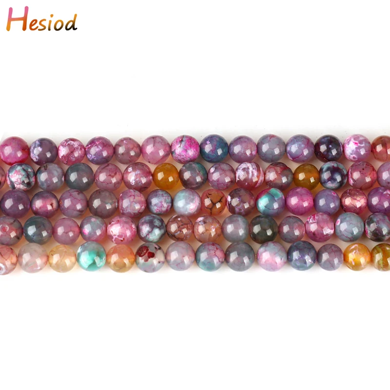 

Hesiod Natural Stone Purple Stripe Agates Onyx Round Loose Beads For Jewerly Making 6 8 10mm Spacer Beads Diy Bracelet Wholesale