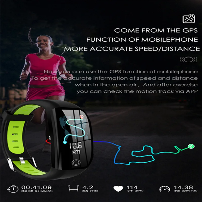 

2021 NEW Wristband F21 Sport Bracelet Heart Rate Monitor Fitness Tracker Health Pedometer Smart Band Men Women For Android IOS
