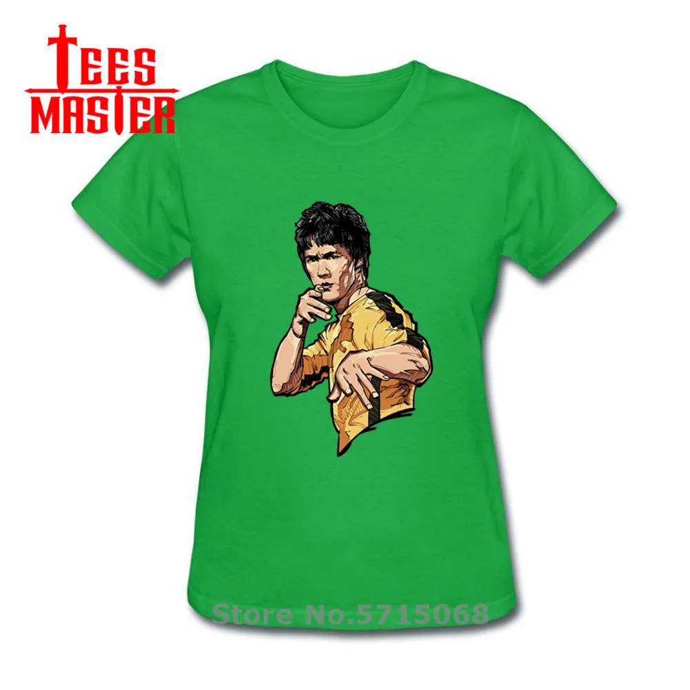2020 новинка моды летнего сезона Брюс Ли Футболка с принтом героями мультфильмов в
