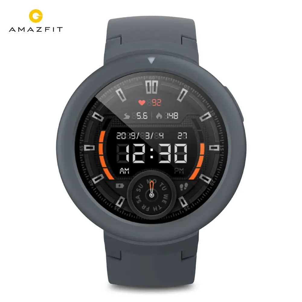 Глобальная версия Huami AMAZFIT Verge Lite Смарт-часы gps Смарт-часы IP68 AMOLED экран сердечного ритма Смарт-часы спортивные водонепроницаемые - Color: Jet Gray Universal