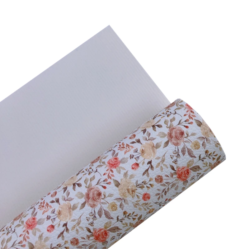 Новинка Радуга 30 х2 2 см/А4 бежевые розы ветки трава искусственная кожа для