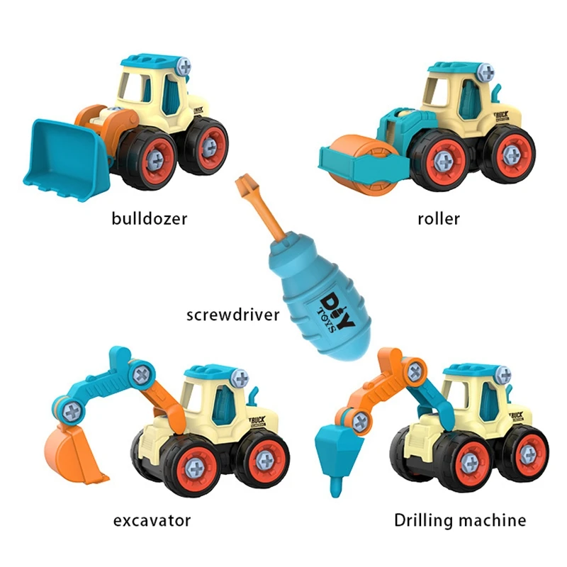 

Construction Truck Toys Converts to Remote Control Car Kids DIY Building Blocks Toy for 3,4,5,6 Year Boys and Girls Gift