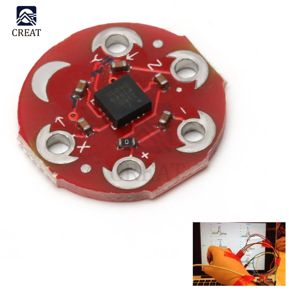 LilyPad трехосевой акселерометр ADXL335 MEMS сенсорный модуль для Arduino Mega2560 3 в аналоговый