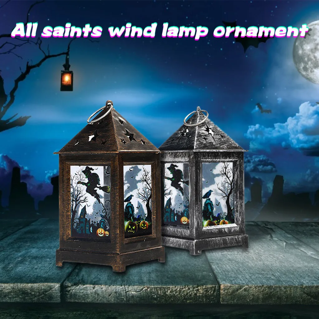 Украшения на хэлоуин популярный товар Witchs фонарь летучая мышь ретро украшения