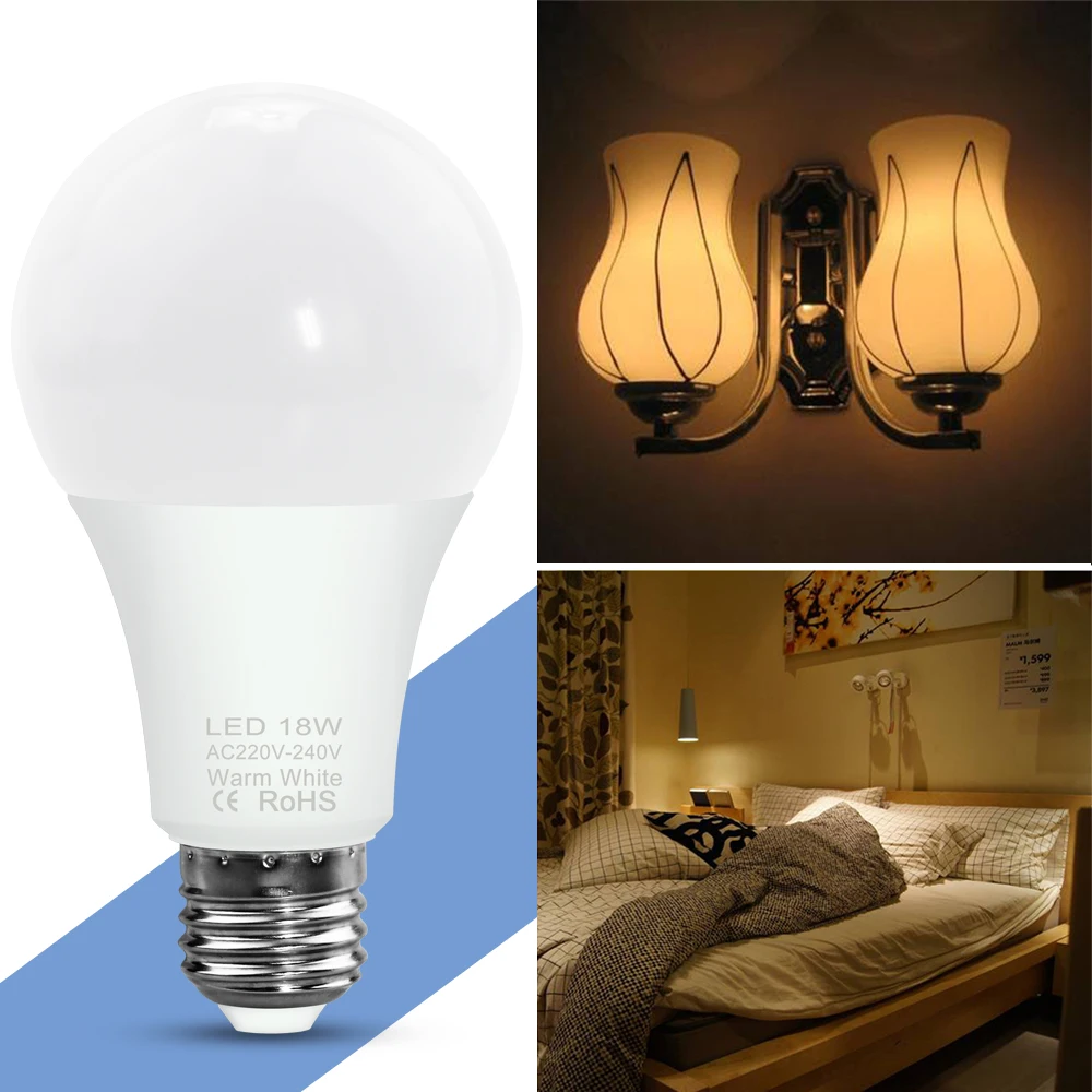 

E14 LED Bulb 220V Lampada E27 LED 3W 6W 9W 12W 15W 18W 20W LED Lamp Spot Light Bulbs 240V Energy Saving Lighting for Living Room