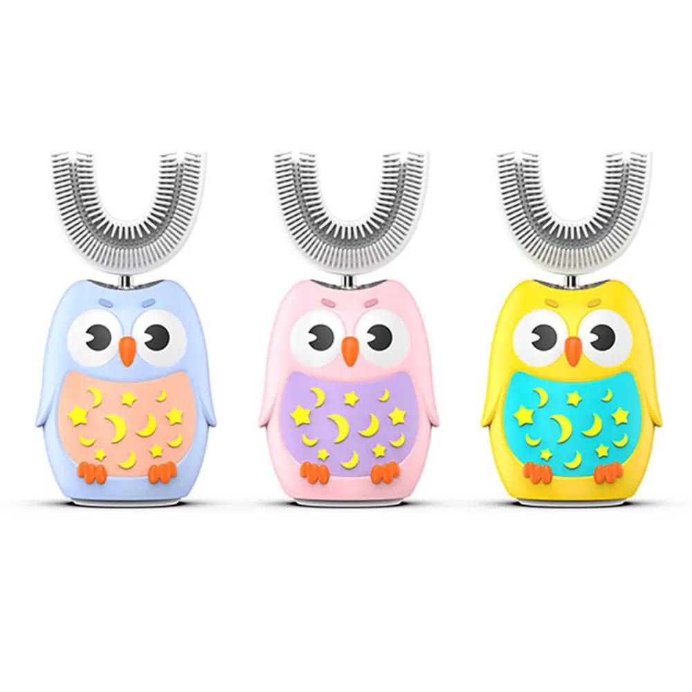 

Smart U-shaped Kid Sonic Electric Toothbrush 360 Degree Anti-UV Self-Cleaning Automatic Soft Sonic Children Electric Teeth tools