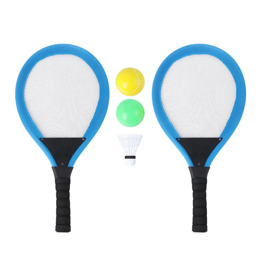 

2pcs Badminton Tennis Rackets Children Kids Outdoor Sports Parent-Child Sports Educational Sports Game Toys(Orange)