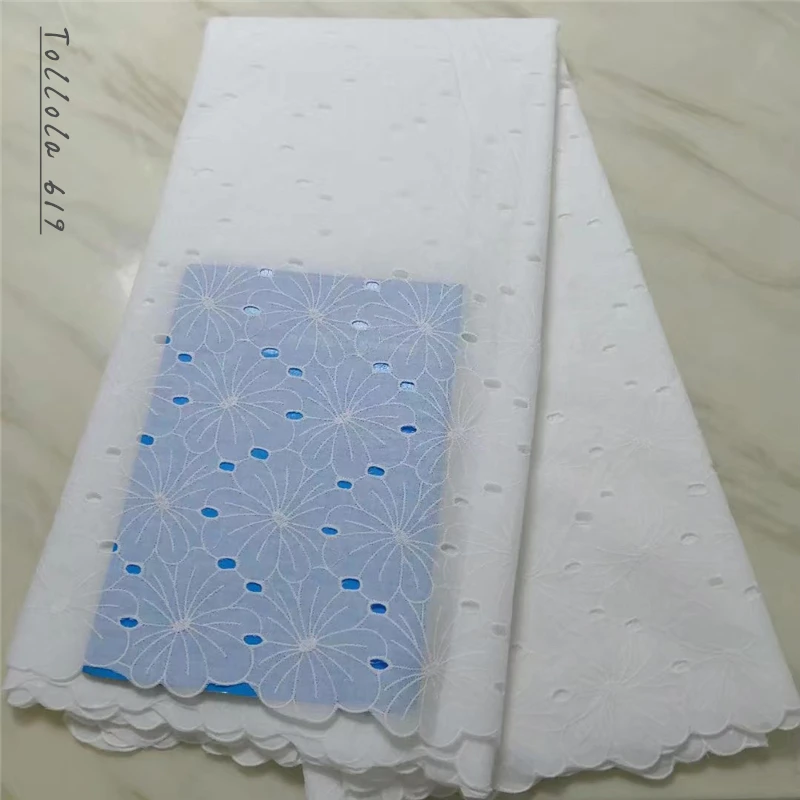 Lilac African Lace Fabric 2019 High Quality Swiss Voile In Switzerland Materials Dresses For Women | Дом и сад