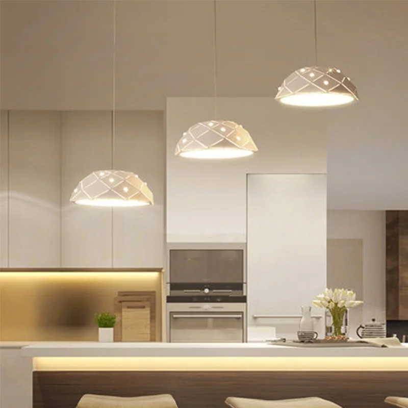 Алюминиевая полукруглая Простая Современная креативная светодиодная Люстра для