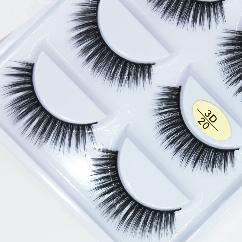 

3D false eyelash professionals soft eyelash extension 5 pairs 3D 5P20