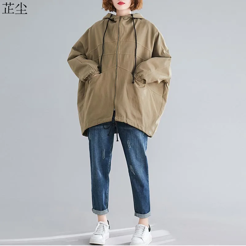 Женская винтажная куртка бомбер с капюшоном длинным рукавом|Женские куртки| |