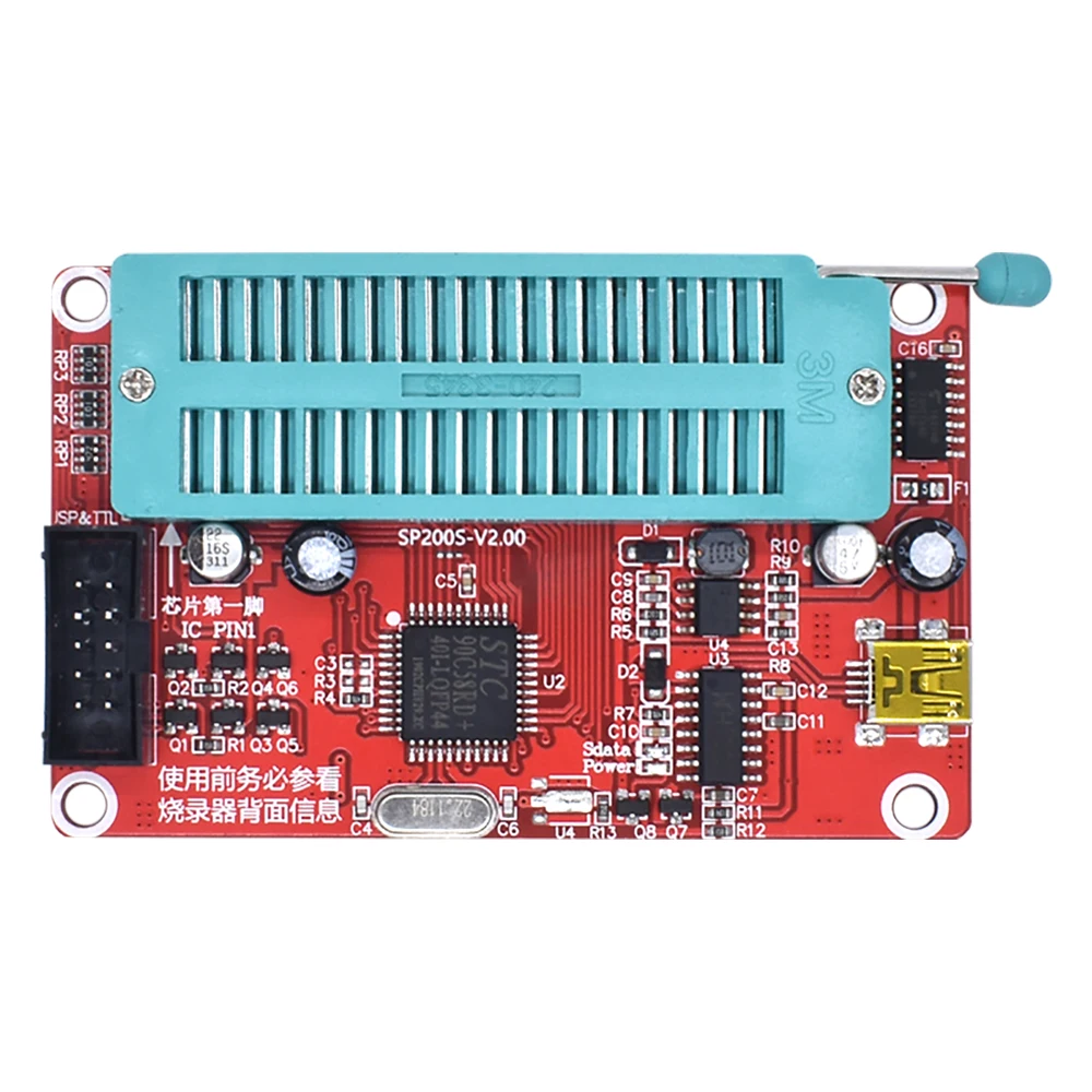 USB-программатор EEPROM SP200SE/SP200S улучшенный с интерфейсом ISP для arduino 336 SCM 24 и 93 Series |