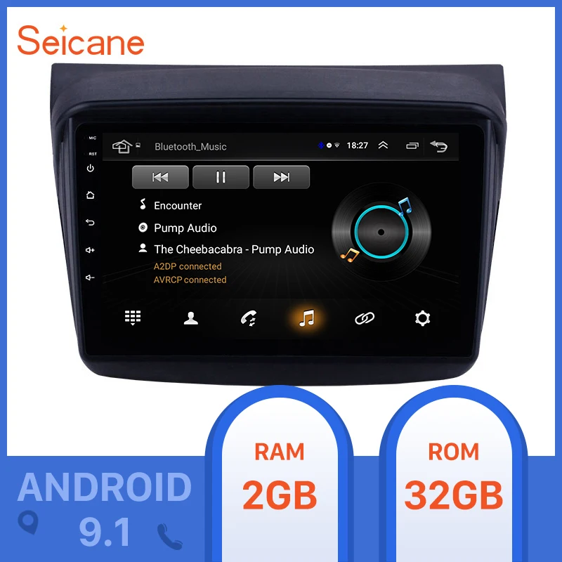 Автомобильный мультимедийный плеер 9 дюймов Android 1 2din для MITSUBISHI PAJERO Sport/L200/2006 +