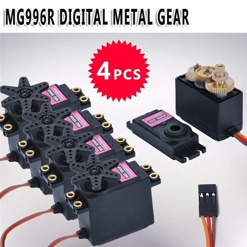 2/4 шт. с высоким крутящим моментом Шестерни Servo MG996R обновление PRO высокая