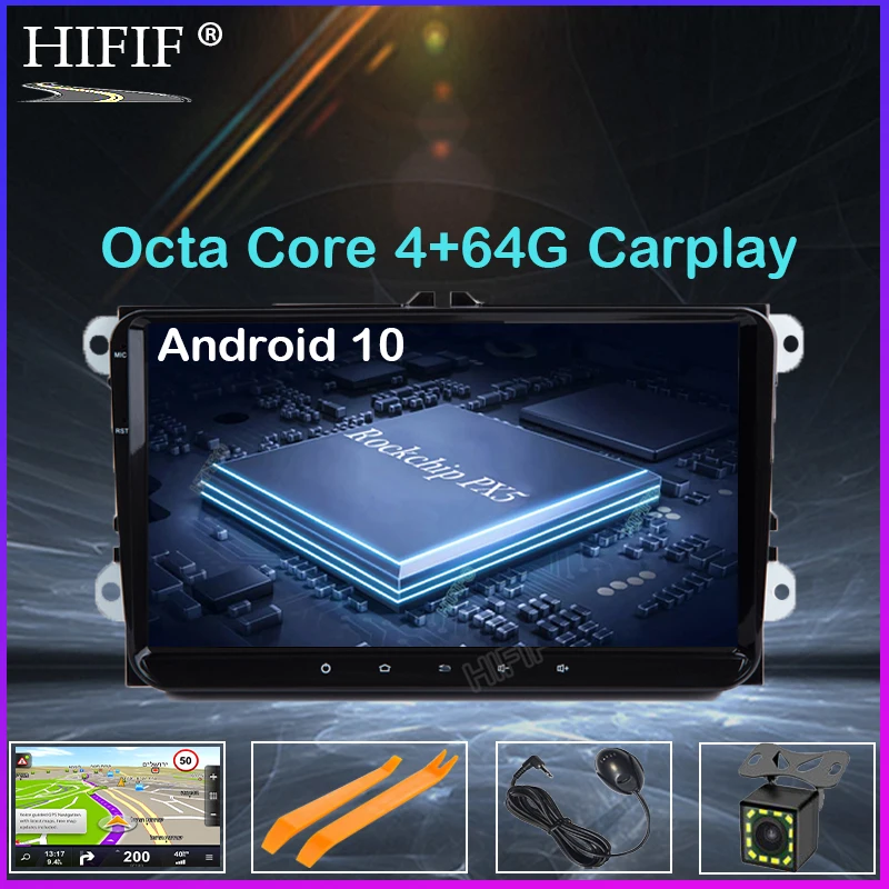 PX5 IPS DSP 4G Android 10 2 DIN Автомобильный GPS плеер для сиденья Altea Фольксваген Толедо Гольф