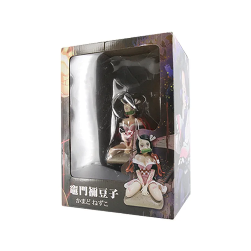 

Demon Slayer Japanese 13CM PVC Kamado Nezuko Action Figurine Figure Anime Manga Sexy Sitting Dolls Toys For Boys