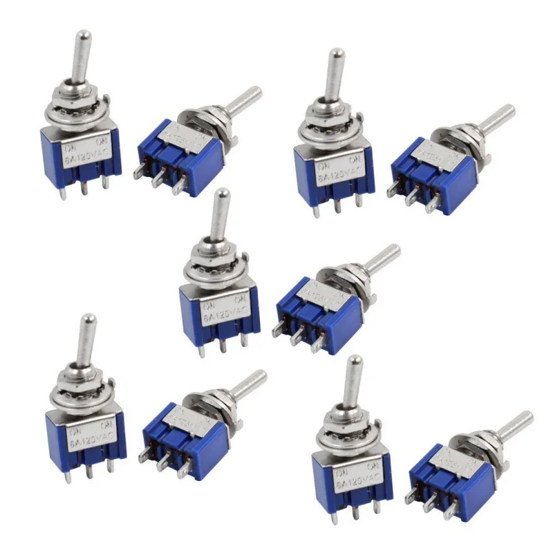 10 шт автоматический закрытый миниатюрный кулисный переключатель AC 125 V 3 pin SPDT