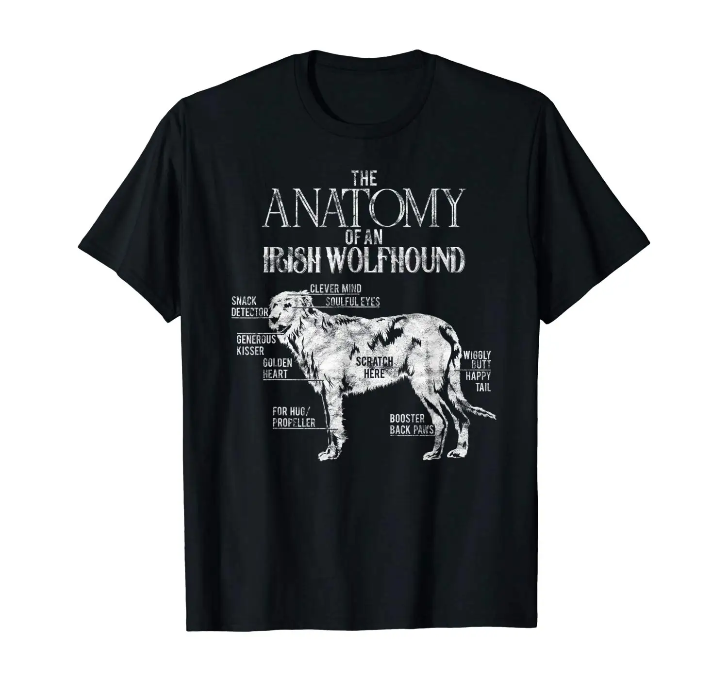 

Awesome Irish Wolfhound Dog-Lover Anatomy 564 T-Shirt