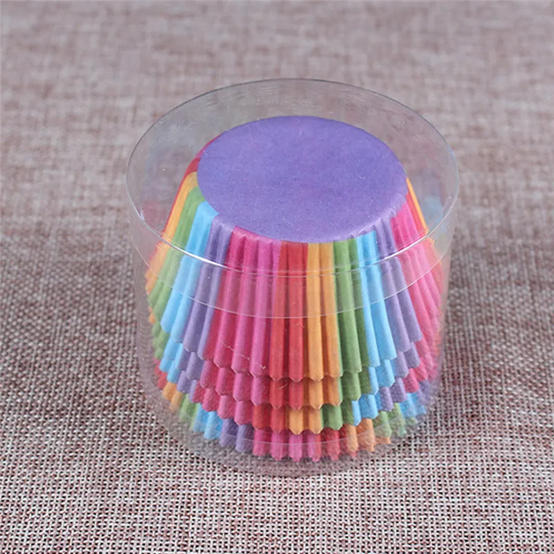 100 шт. Подложка для кексов чашка выпечки бумажные Формы кейсы маффинов коробка