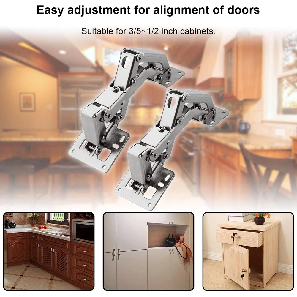 2pcs 170 degree hinge for corner cabinet door kitchen thick door hinges angle can adjusted 130 170 degrees no need hole hinge free global shipping